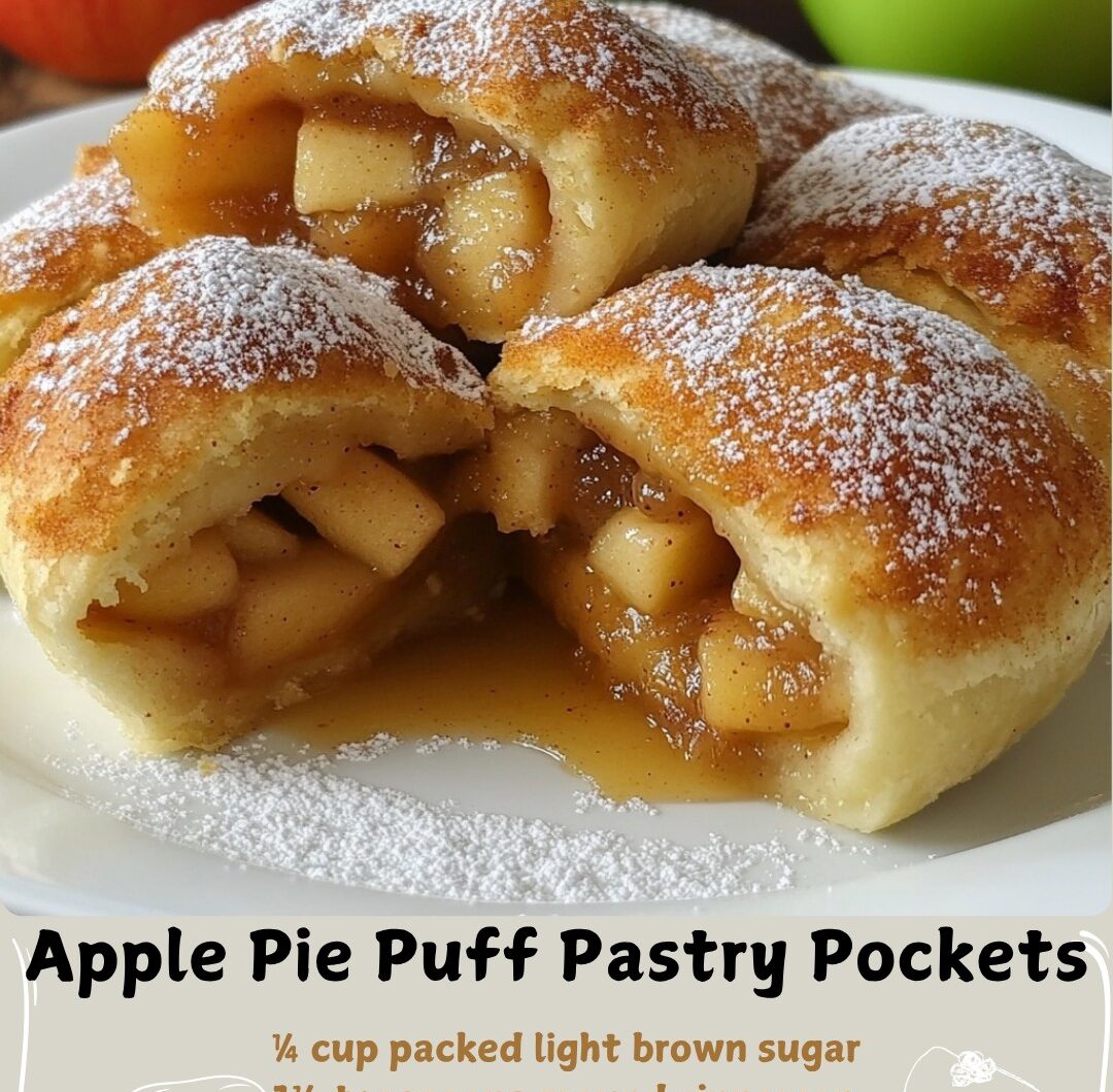 Apple Pie Puff Pastry Pockets