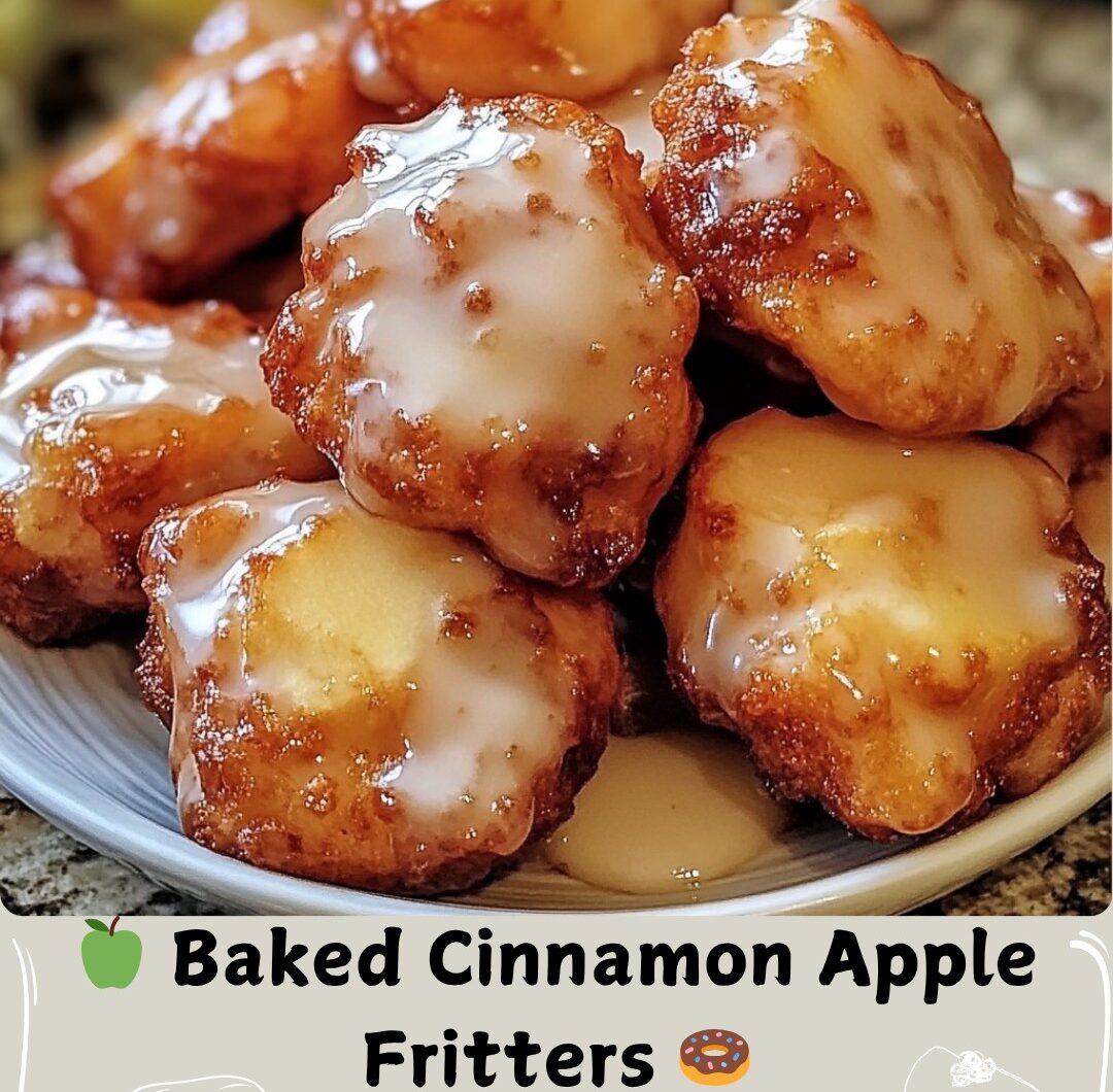 Baked Cinnamon Apple Fritters 