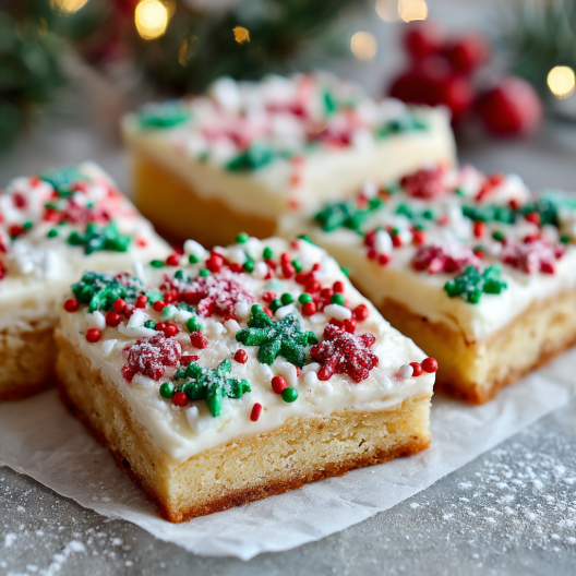 Christmas Sugar Cookie Bars
