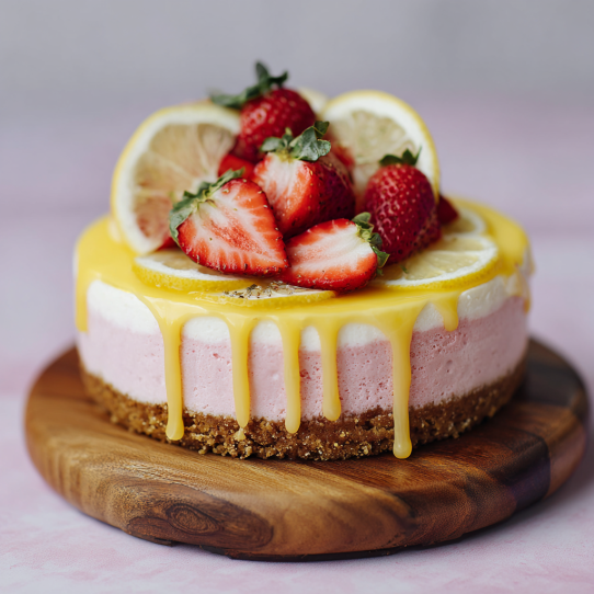 Lemon Bliss Strawberry Cheesecake