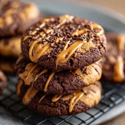 Peanut Butter Brownie Swirl Cookies