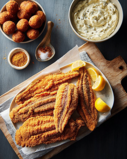 Catfish and Hush Puppies
