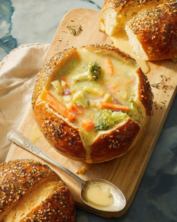 Pretzel Bread Bowls