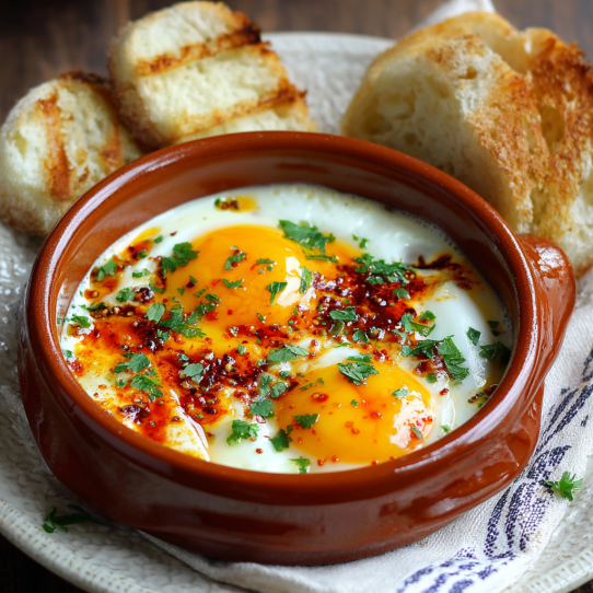 Turkish Egg Breakfast (Çılbır)